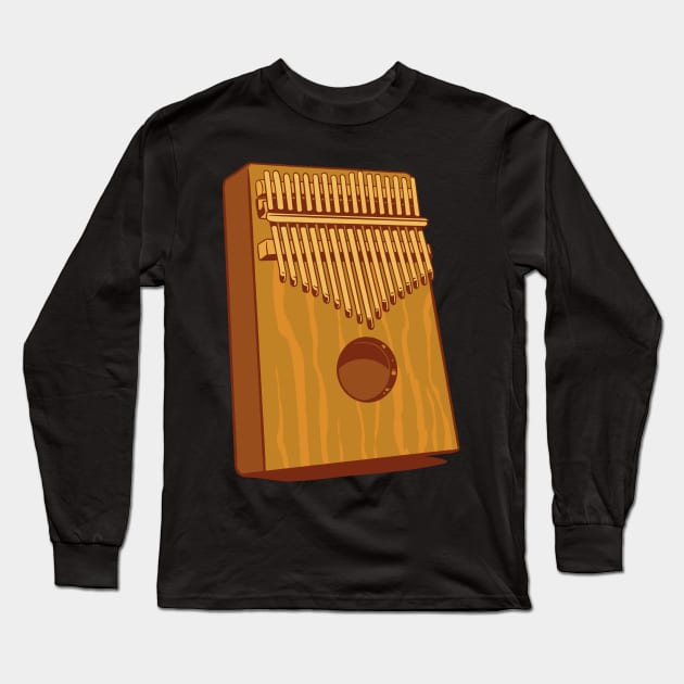 kalimba lover and kalimba player best gift Long Sleeve T-Shirt by AbirAbd